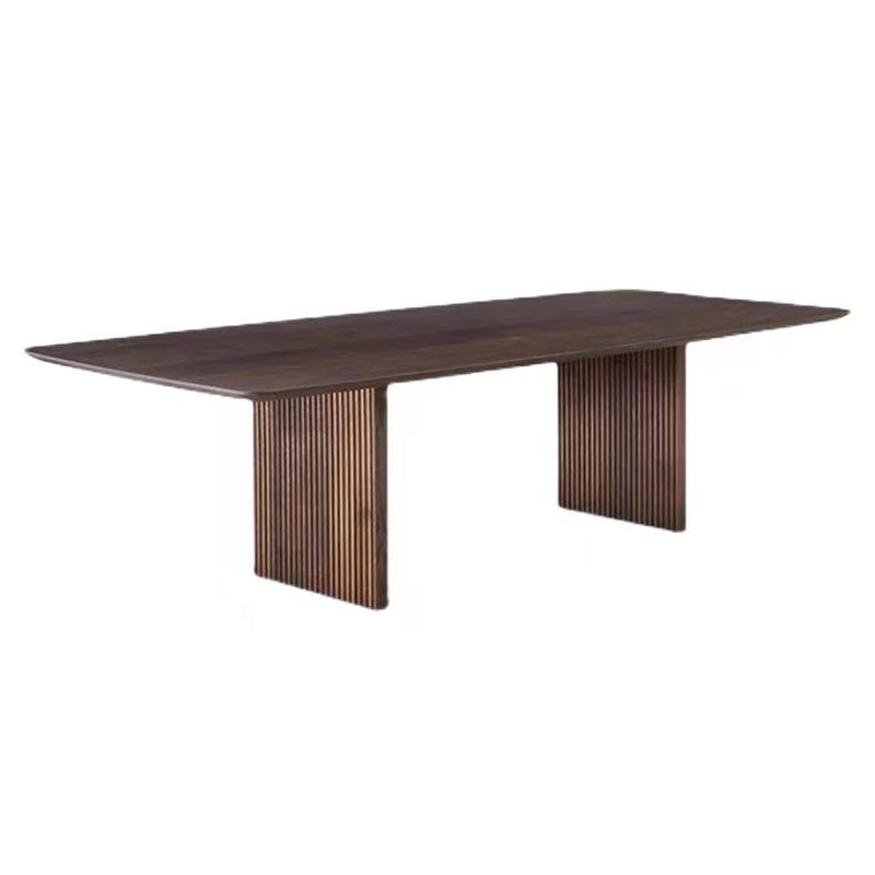 Mesa de madera contemporánea de madera maciza mesa de madera para comedor para comedor