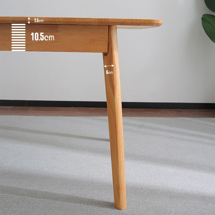 Moderner Stil eines Esstischs Rechteck fester Holz-Tropfen-Blatt-Tisch mit 4 Beinen