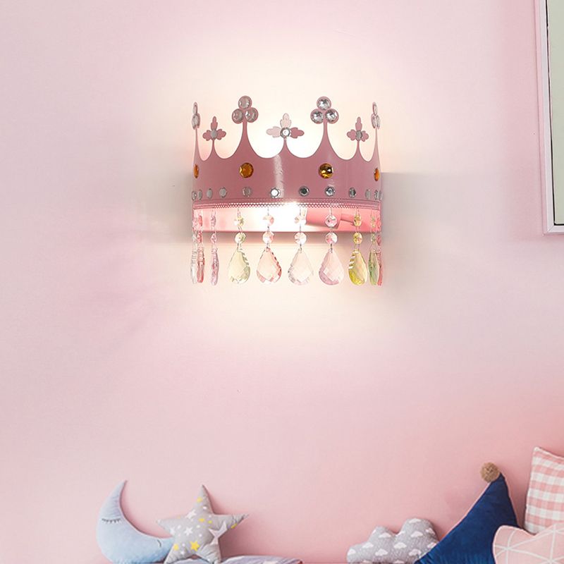 Nordic Style Wall Mount Light Crown Shape Wall Lamp for Children's Room