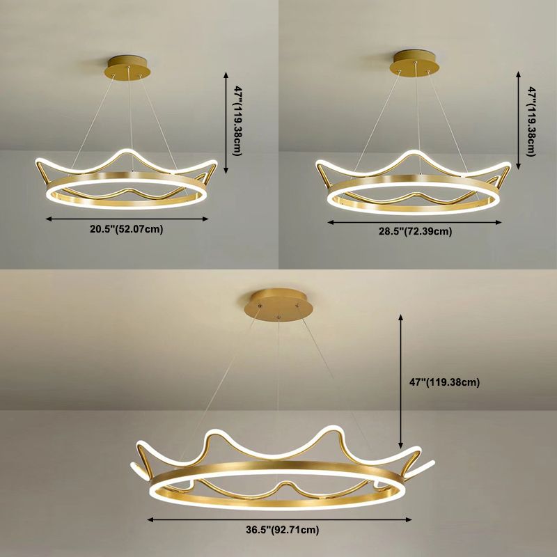Ultra-moderne Kronleuchterleuchte Acrylhängelampe mit hängenden Kabel für Schlafzimmer
