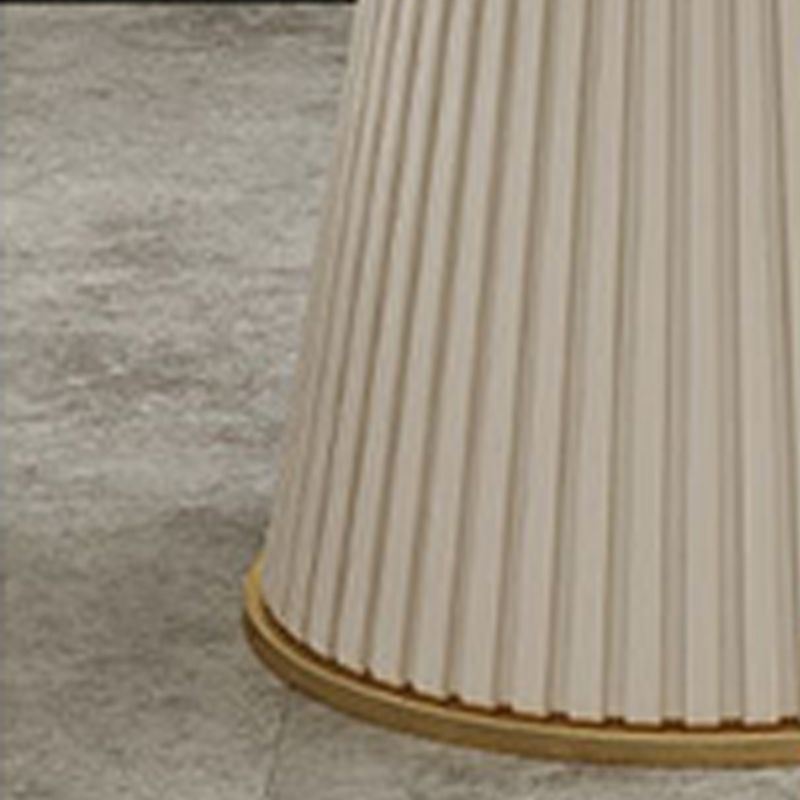 Modern Pedestal Table Steel Base Round Dining Table for Home Kitchen