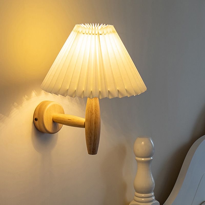 Stile moderno a parete in legno Pronzo leggero conico a filo a filo a filo con la parete con una parete a filo