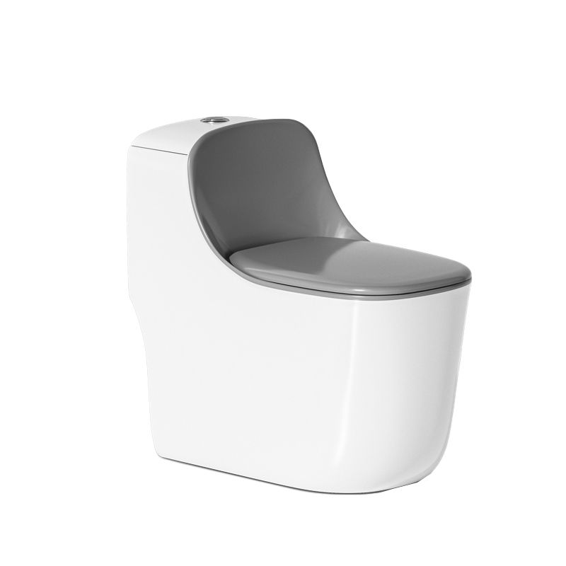 Traditional Floor Mount Toilet Slow Close Seat Included Toilet Bowl for Bathroom