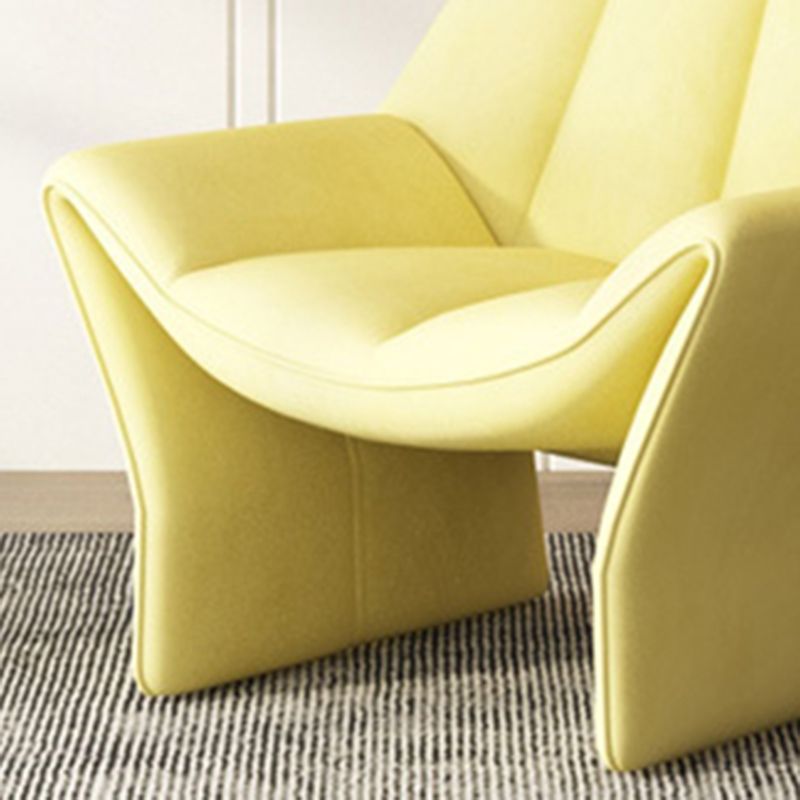 33.85" Wide Parsons Chair Armless Chair with Sewn Pillow Back