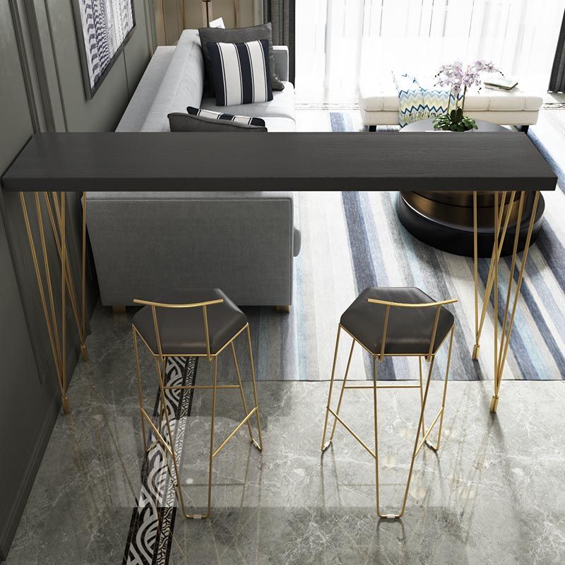 Glam 1/2/3/4 Pieces Reclaimed Wood Bar Table Set Rectangular Counter Set for Home Use