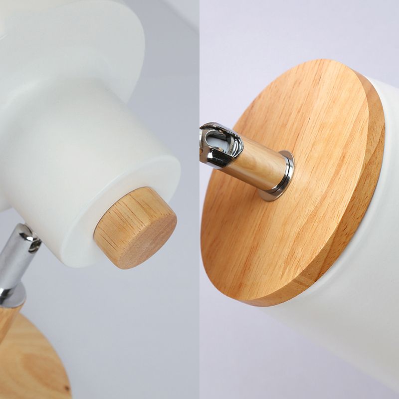 Kantoor Showroom koepelmuurlichthoek verstelbaar metaal 1 licht Noordse stijl wandlamp in het wit