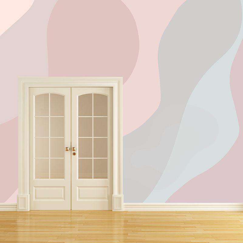 Abstract Style Illustration Wallpaper Environment Friendly Sitting Room Wall Mural
