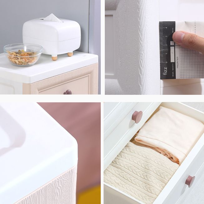 Contemporary Style Non-Hanging Armoire Plastic Home Storage Cabinet