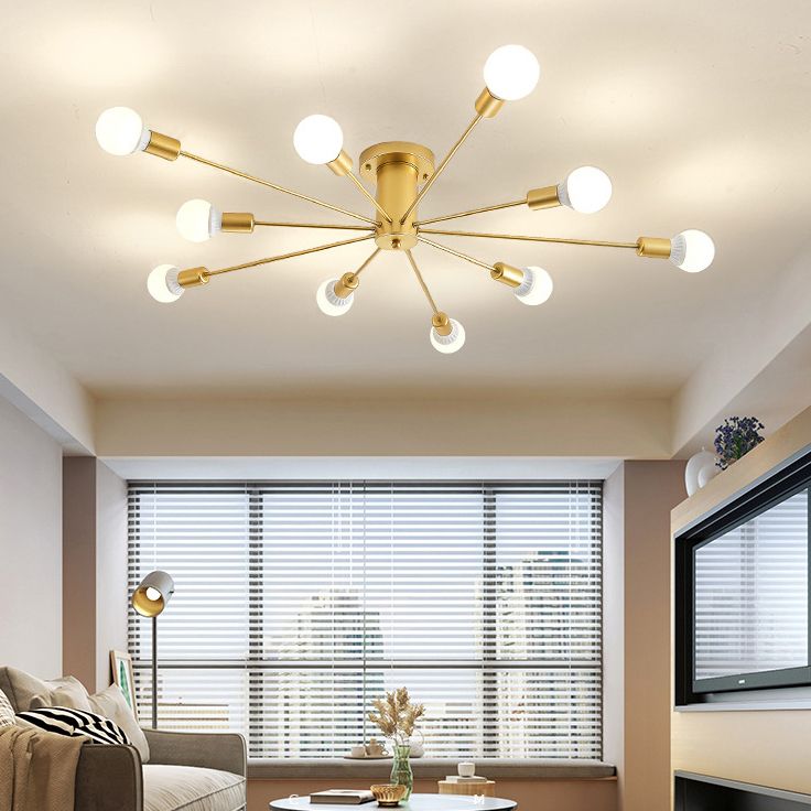 Metal Flush Mount Modern Style Flush Mount Ceiling Light for Banquet Hall