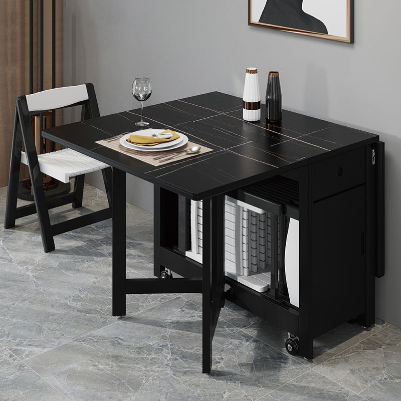 Contemporary Style Rectangle Furniture Trestle Base Dining Table (only Table)