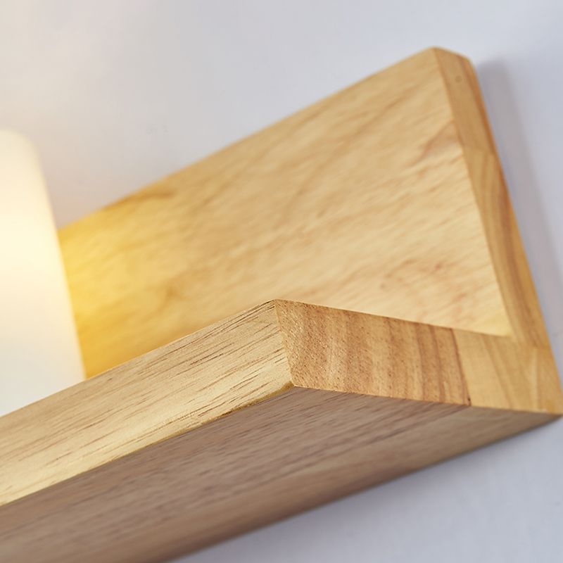 Wandleuchter japanischer minimalistischer Stil Glas 1 leichte Leuchten für Wohnzimmer Schlafzimmer