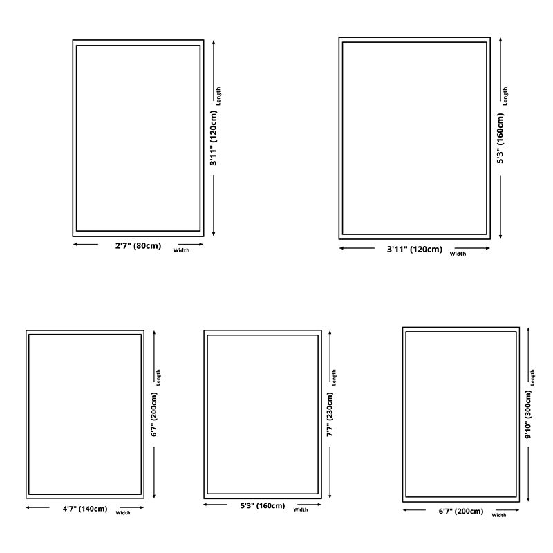 Casual rechthoek Print Rug Polyester binnen Tapijt Tapijt Non-Slip Backing Area Teken voor de woonkamer