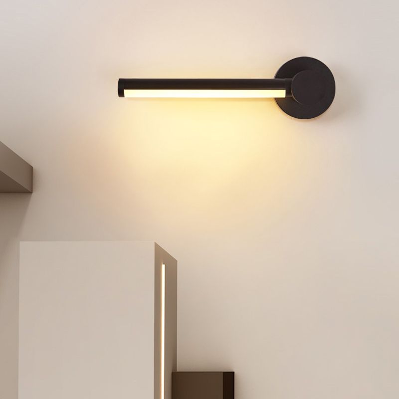 Modern Simple Aluminum Wall Light Strip Shape LED Rotatable Wall Lamp for Living Room