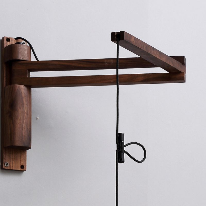 STANTE MODERNO MONTICOLO MONTO DI MOLTO LUCE LAMPARE SCONCA A MOLTO REGOLABILE con legno per camera da letto