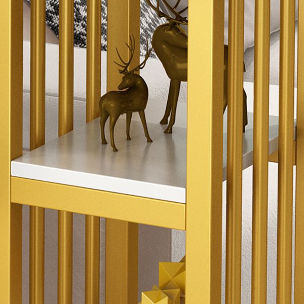 Glam Style Bar Table Set 2/3 Pcs Gold Frame Bar Table Set for Living Room