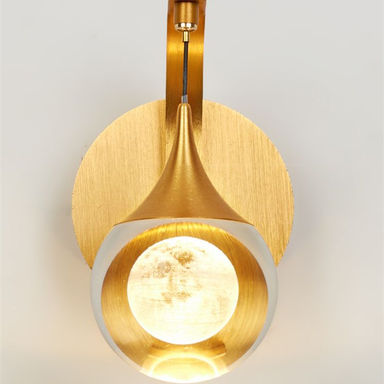 Moderne creatieve stijl Globe Wall Schonce Crystal 1 Light Sconces