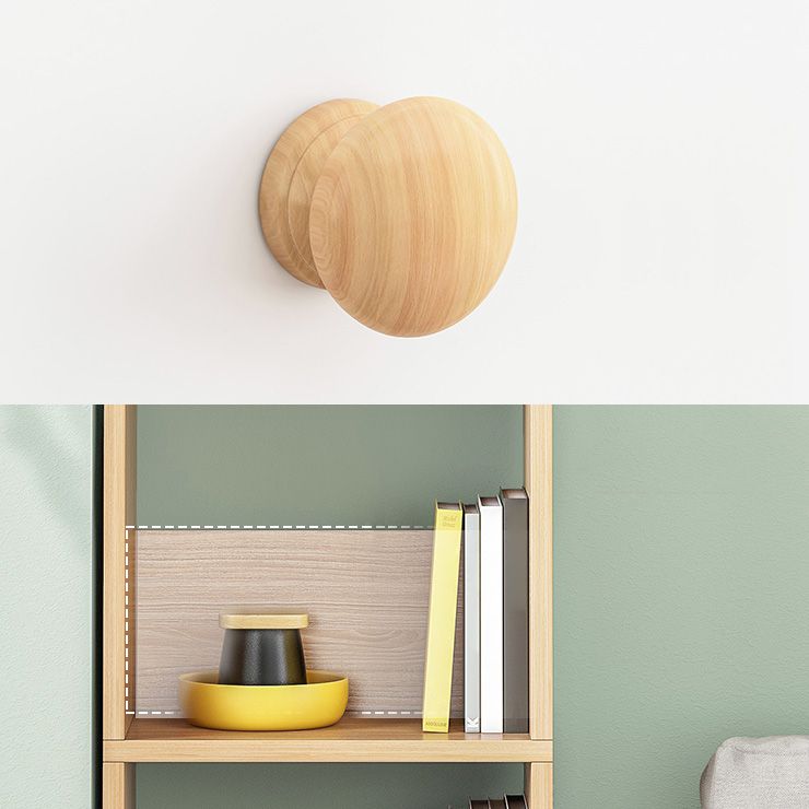 Wood Bookshelf Scandinavian Style Bookcase for Home Office and Study Room