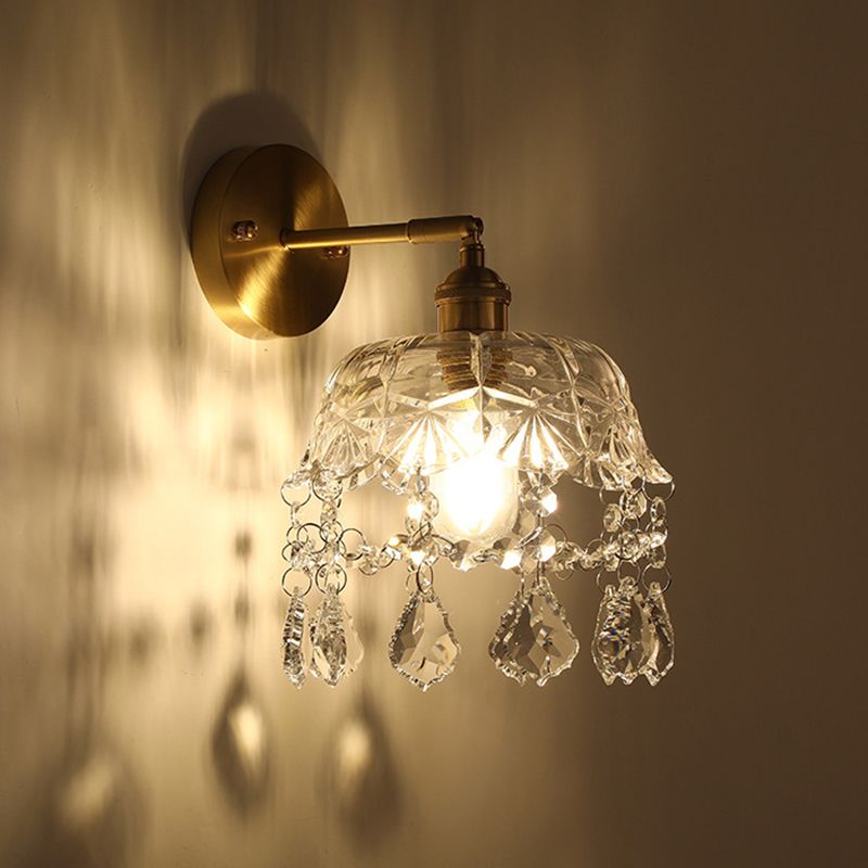 Bedroom Decoration Wall Lighting Ideas Modern Simple Glass Pendant Wall Sconce