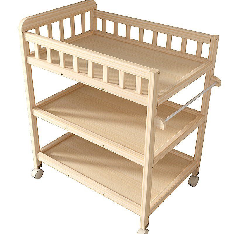 Wooden Baby Changing Table Flat Top Changing Table with Storage Changing Table