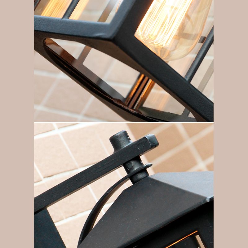 Wrought Iron Wall Lamp Sconce Industrial Loft 1-Light Sconce Lamp for Garden