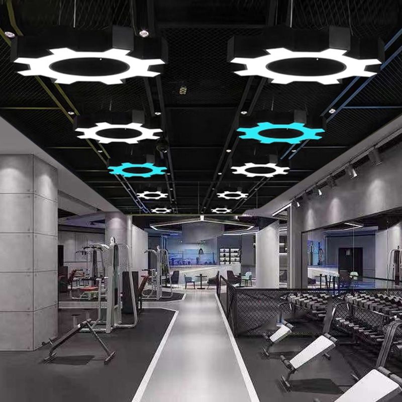 Contemporary Gear Hanging Light Simple Pendant Lighting Fixture for Office