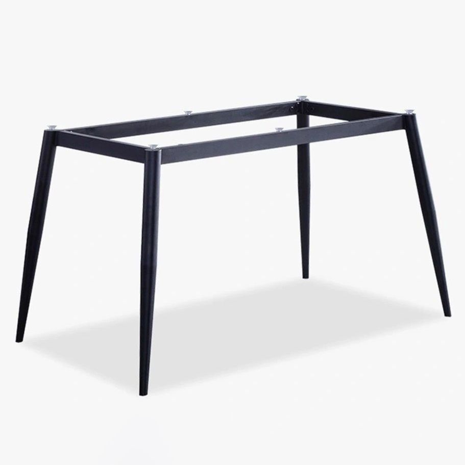 Contemporary Rectangle Dining Table Sintered Stone Table with 4 Legs for Home Kitchen Dinner
