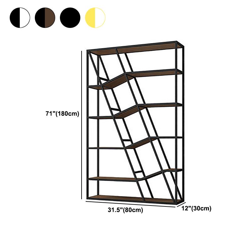 11.81 "W Bookcase Glam Style Open Back Bookcase per Study Room Home Office