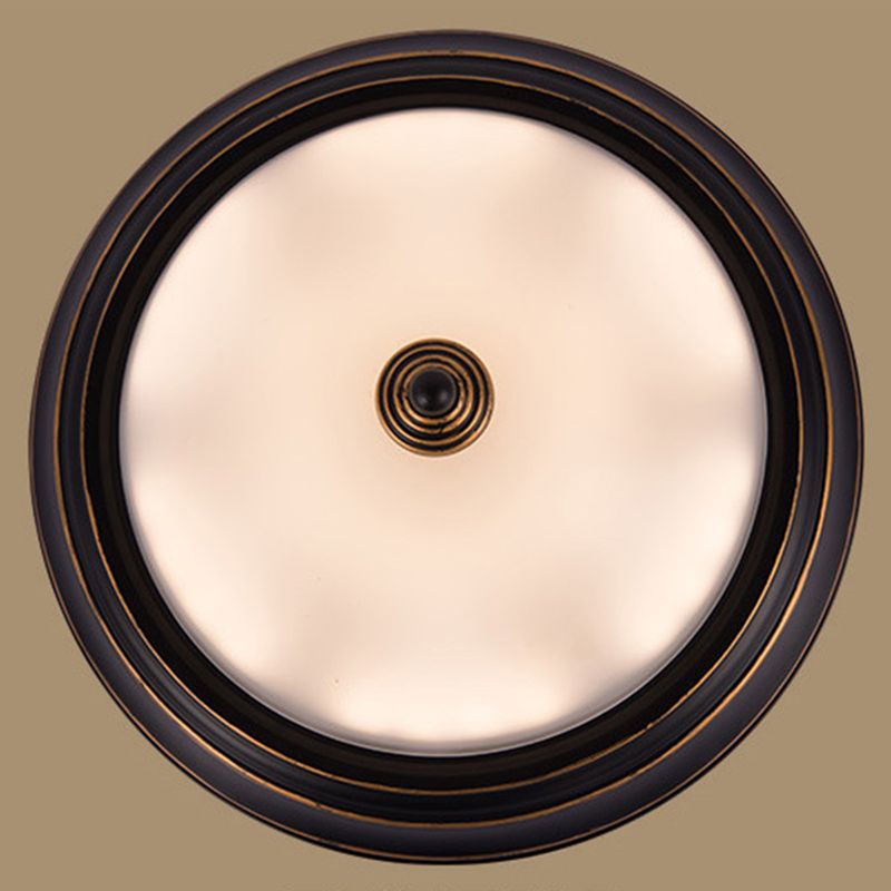 Witte LED-inbouwverlichting Klassieke stijl glazen kom verzonken plafondlamp