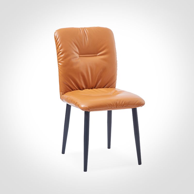 Dining Room Side Chairs Industrial Faux Leather Kitchen Chair for Home