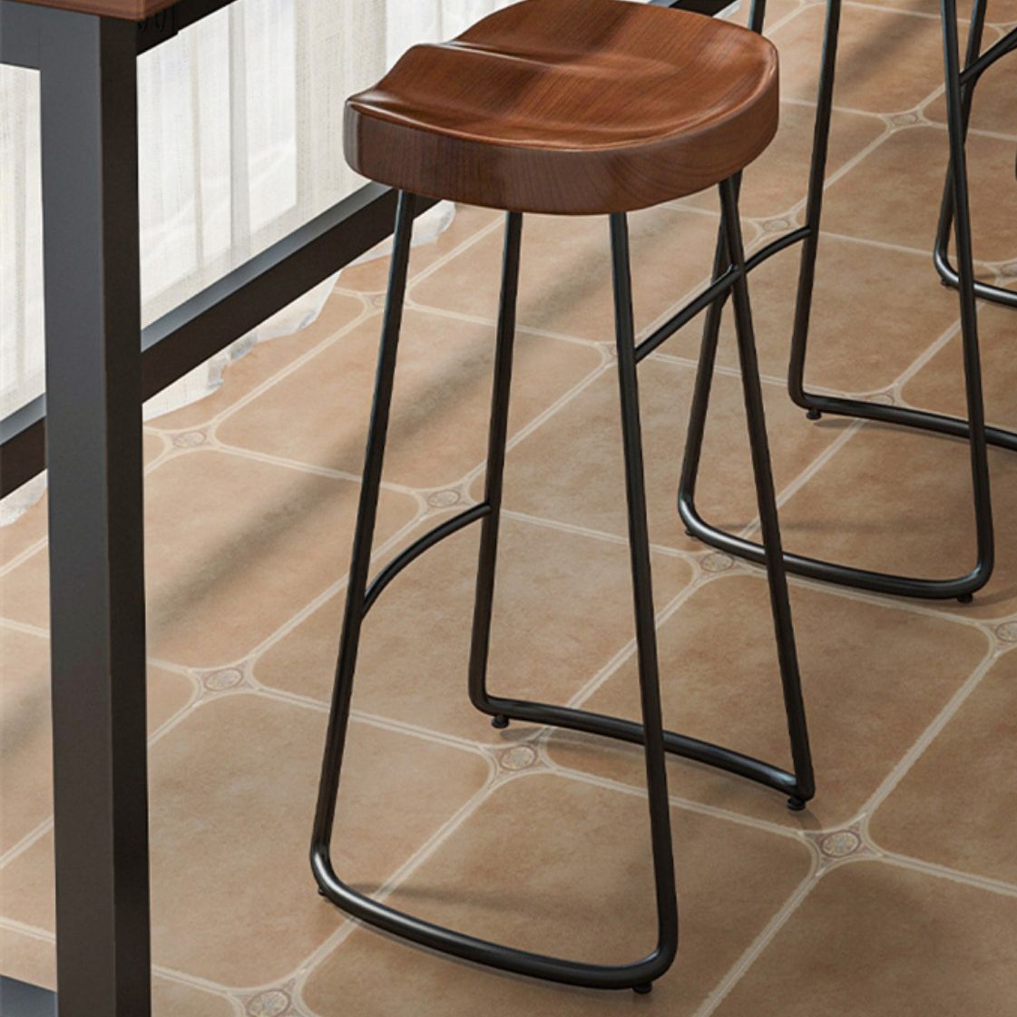 Modern Rectangle Wood Counter Table 2/3/4 Pieces Bar Table Set for Balcony