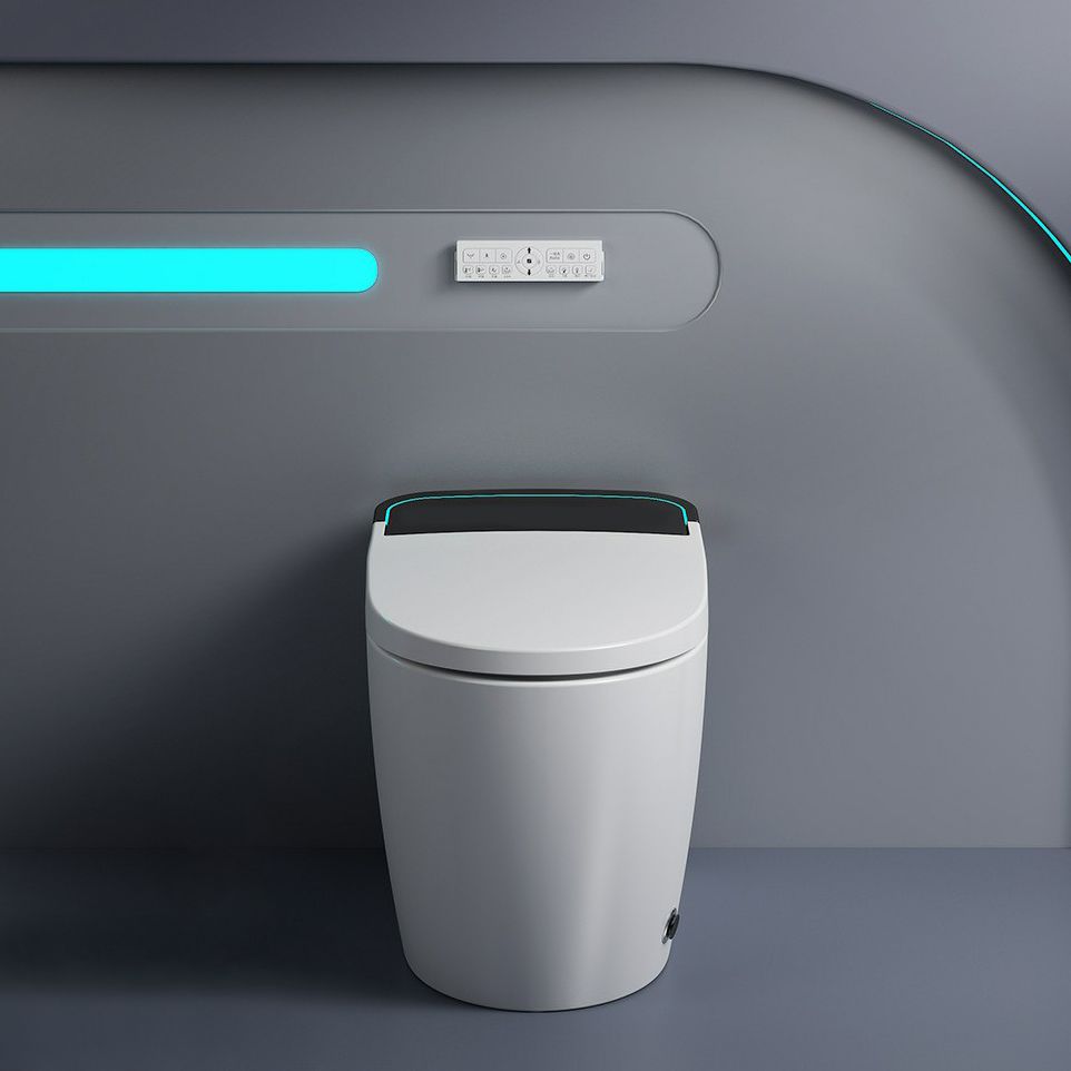 Modern Toilet Bowl All-In-One ABS Floor Mounted Siphon Jet Urine Toilet