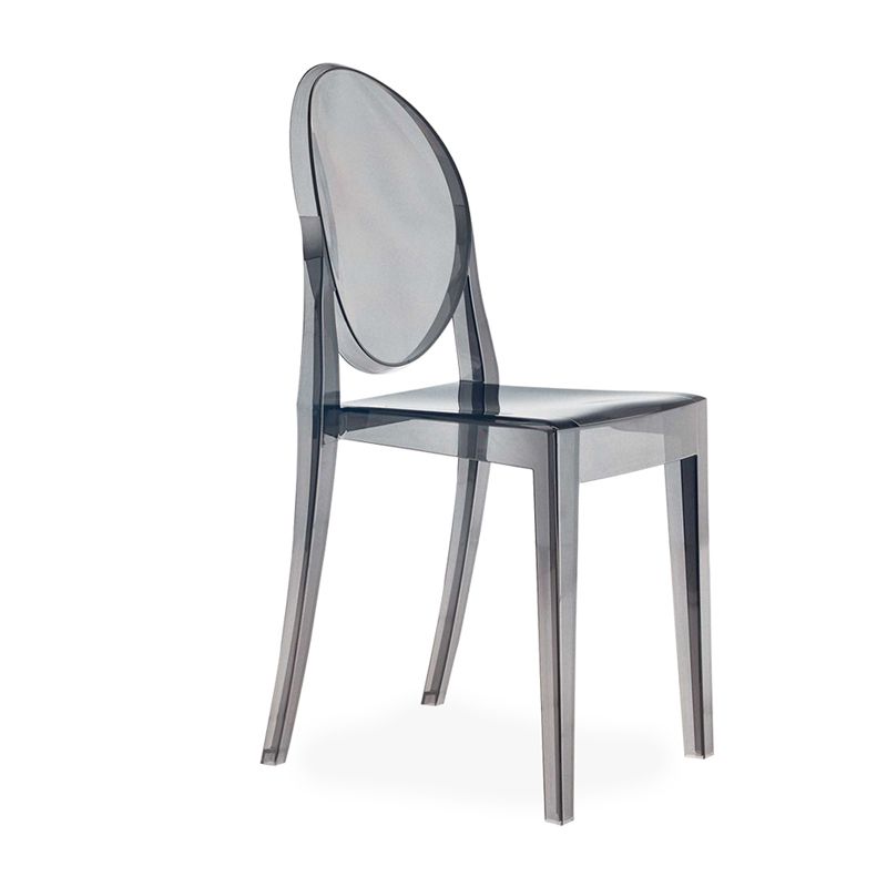 Ensemble de chaises en plastique de style scandinave, chaises de cuisine à manger et dos ouvert