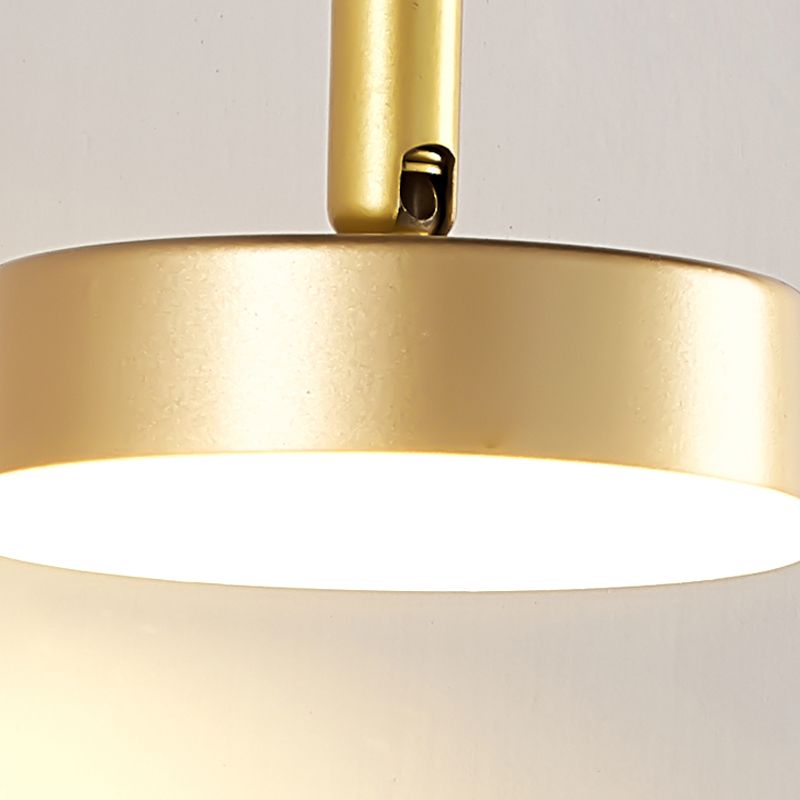 Iluminación simple montada en la pared lámpara de apliques de pared de metal de estilo de metal moderno