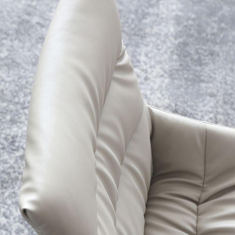Sillas de comedor estilo moderno Sillas sin brazos para cocina con patas de metal