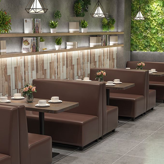 Industrialstil hölzerner Abendküche Tisch brauner Tisch mit schwarzem Rahmen