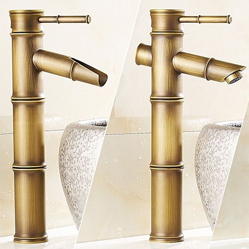 One Hole Faucet Country Vessel Sink Bathroom Faucet with Single Lever Handle