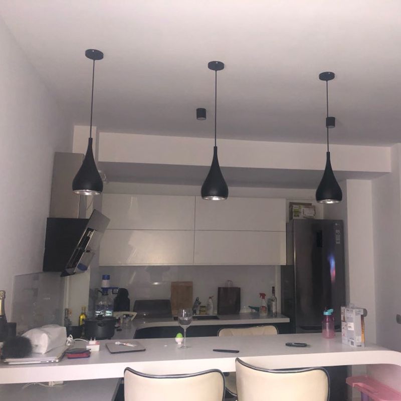 Minimalist Teardrop Pendant Ceiling Light Metal Dinning Room Hanging Ceiling Light