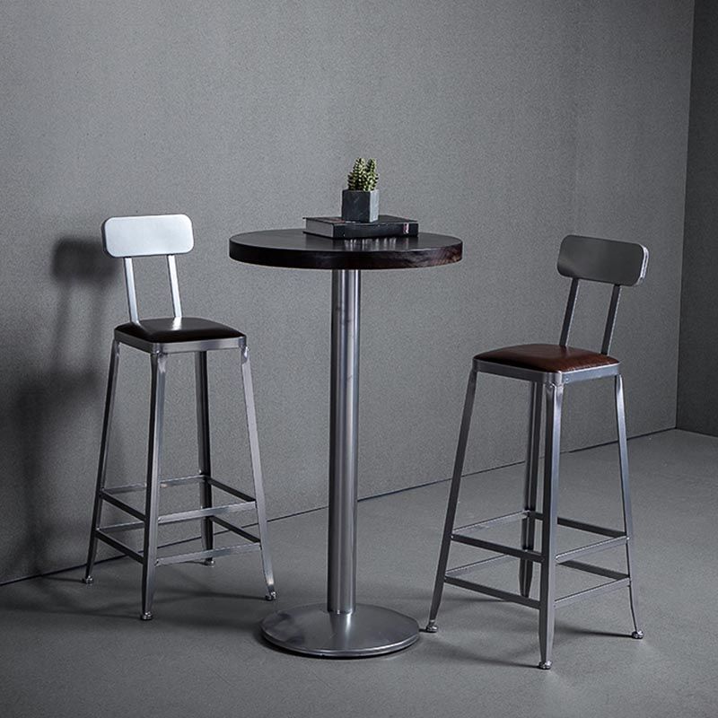 1/2/3 Pieces Industrial Style Solid Wood Bar Table Set Counter Table