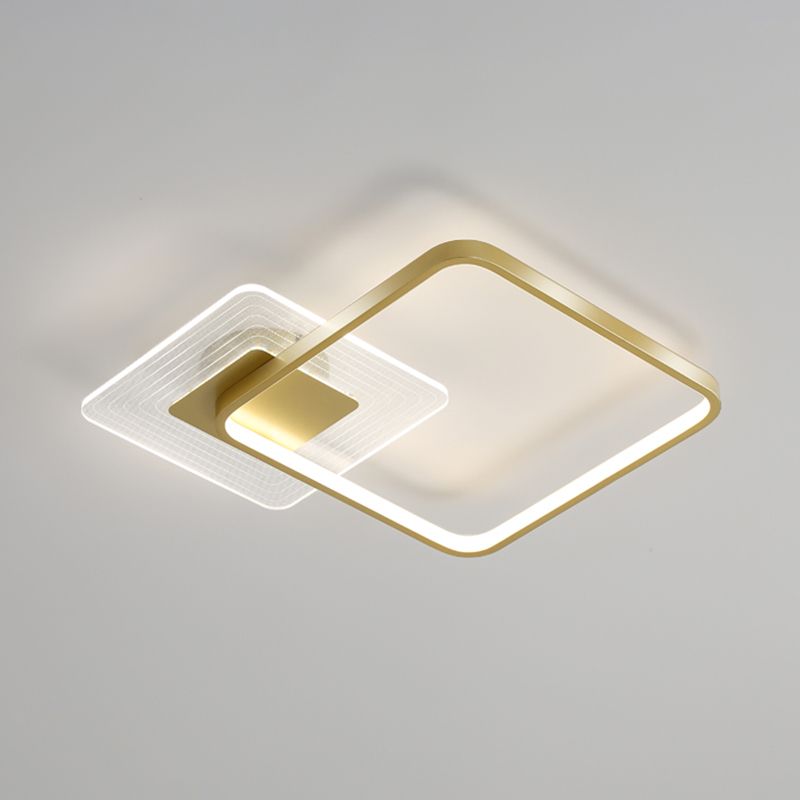 Square Flush Mount Light Flush Mount Led Lights Modern Flush Mount Light Fixtures for Living Room