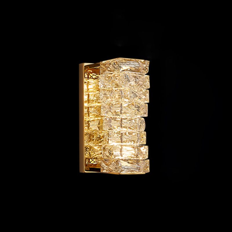 Luz de pared cuadriculada de pared de pared de cristal contemporánea para sala de estar para sala de estar