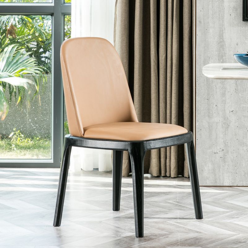 Kitchen Home Upholstered Dining Chairs Faux Leather Parsons Chair