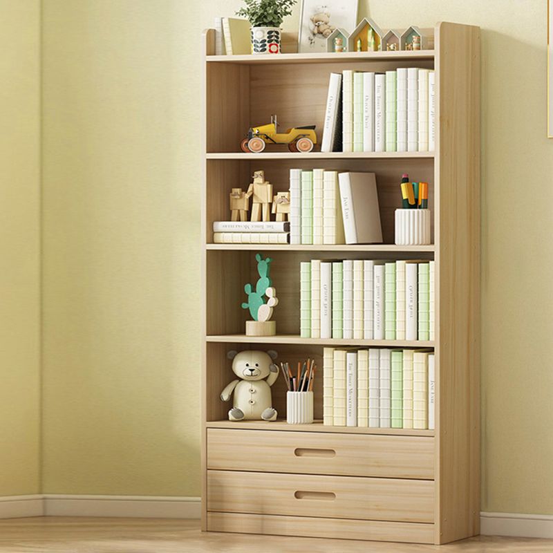 Modern Solid Wood Bookcase Closed Back Bookshelf for Any Room