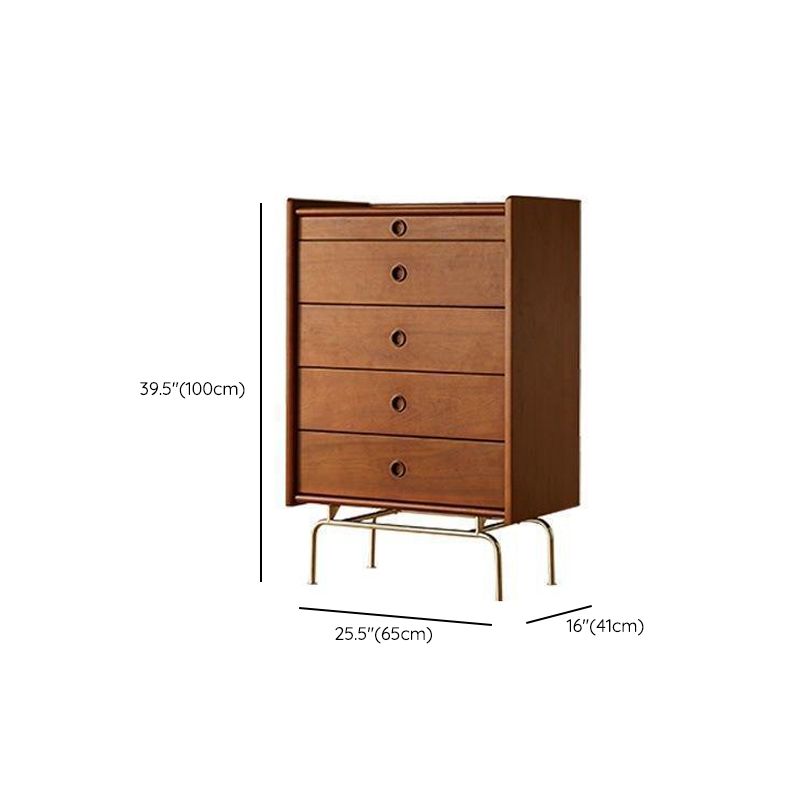 Contemporary Pine Double Dresser Horizontal Storage Chest Dresser for Bedroom