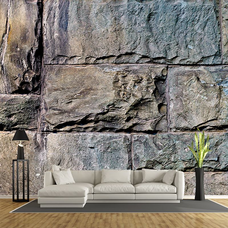 Eco-friendly Industrial Stone Mural Mildew Resistant Decorative Wall Covering