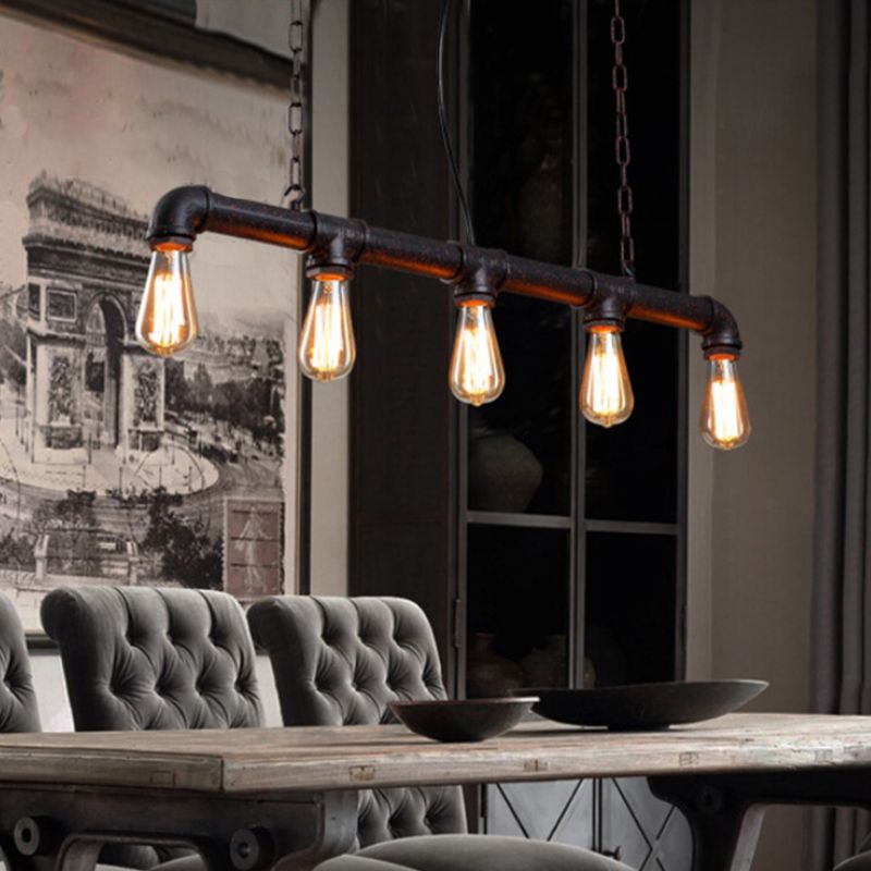 Industrial Island Light Minimalist Pendant Lighting Fixture for Dining Room