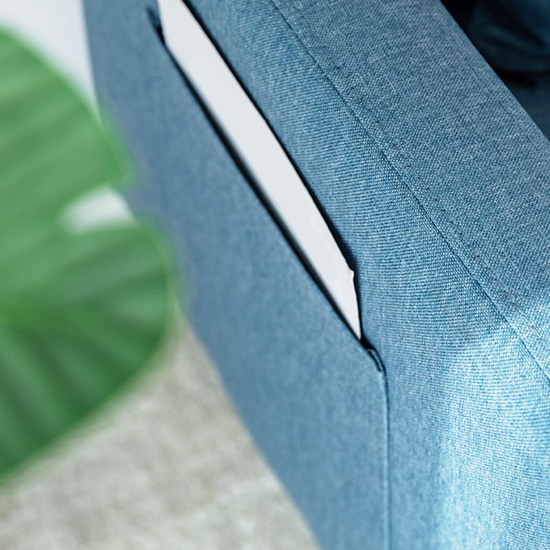 25.6" H Contemporary 3-seater Cotton Square Arm Sofa for Living Room