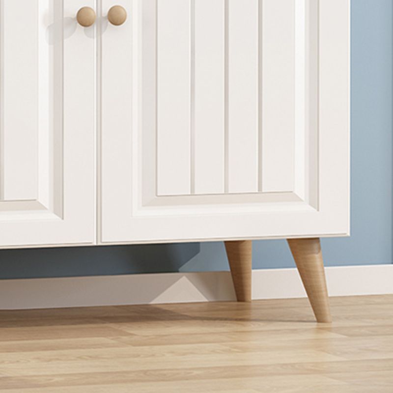 Contemporary Style Wood Adjustable Shelving Buffet Sideboard with Cabinets