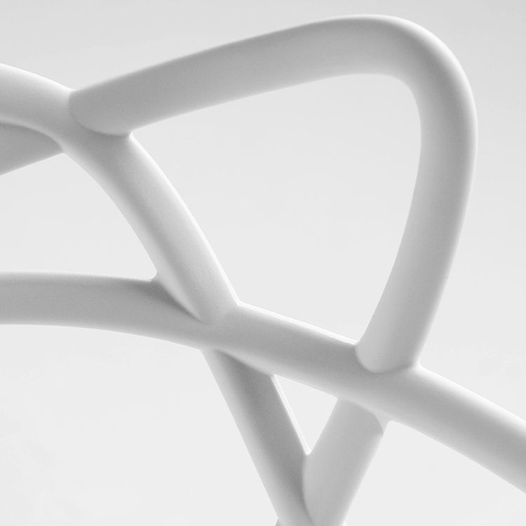 Scandinavian Stackable Dining Chairs Plastic Armless Dining Side Chair