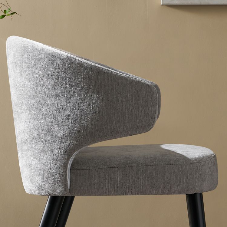 Fauteuils de salle à manger contemporains en bois, chaise d'appoint à oreilles pour usage domestique (Ensemble de 2)