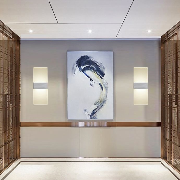 Modern Style Geometric Wall Sconce Lights Metal 1 Light Wall Lighting Fixtures